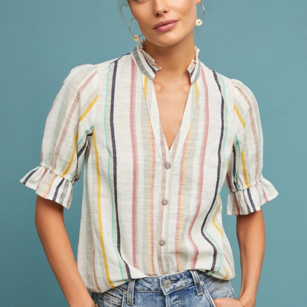 *Anthropologie
Maeve Alisa Striped Buttondown*